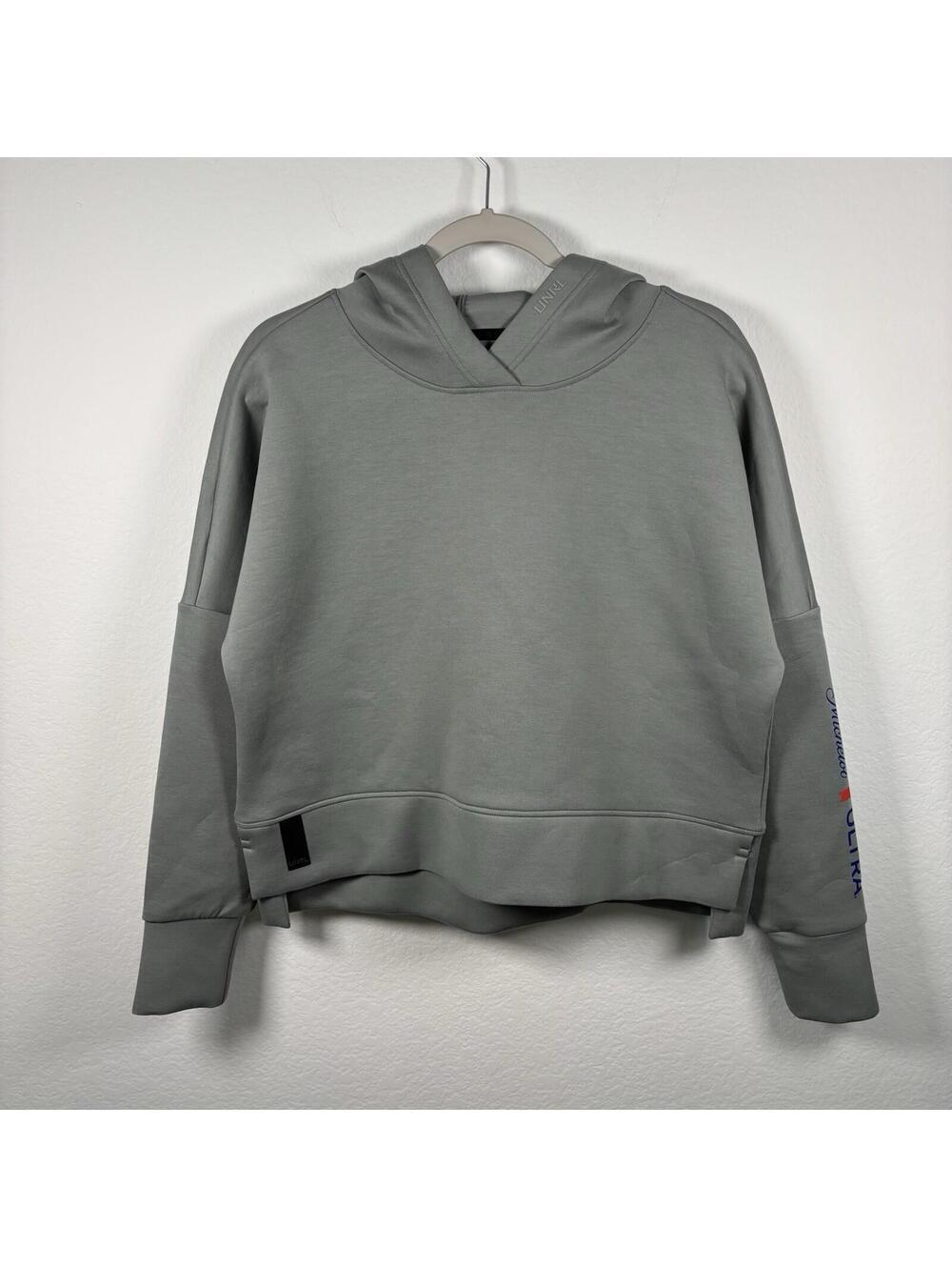 UNRL Luxbreak Oversized Hoodie Womens Small Sage Green Sweatshirt Hoodie Logo
